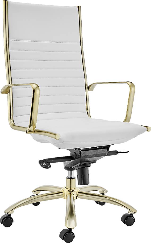 Domivara White High Office Chair - Thumbnail - Image 3
