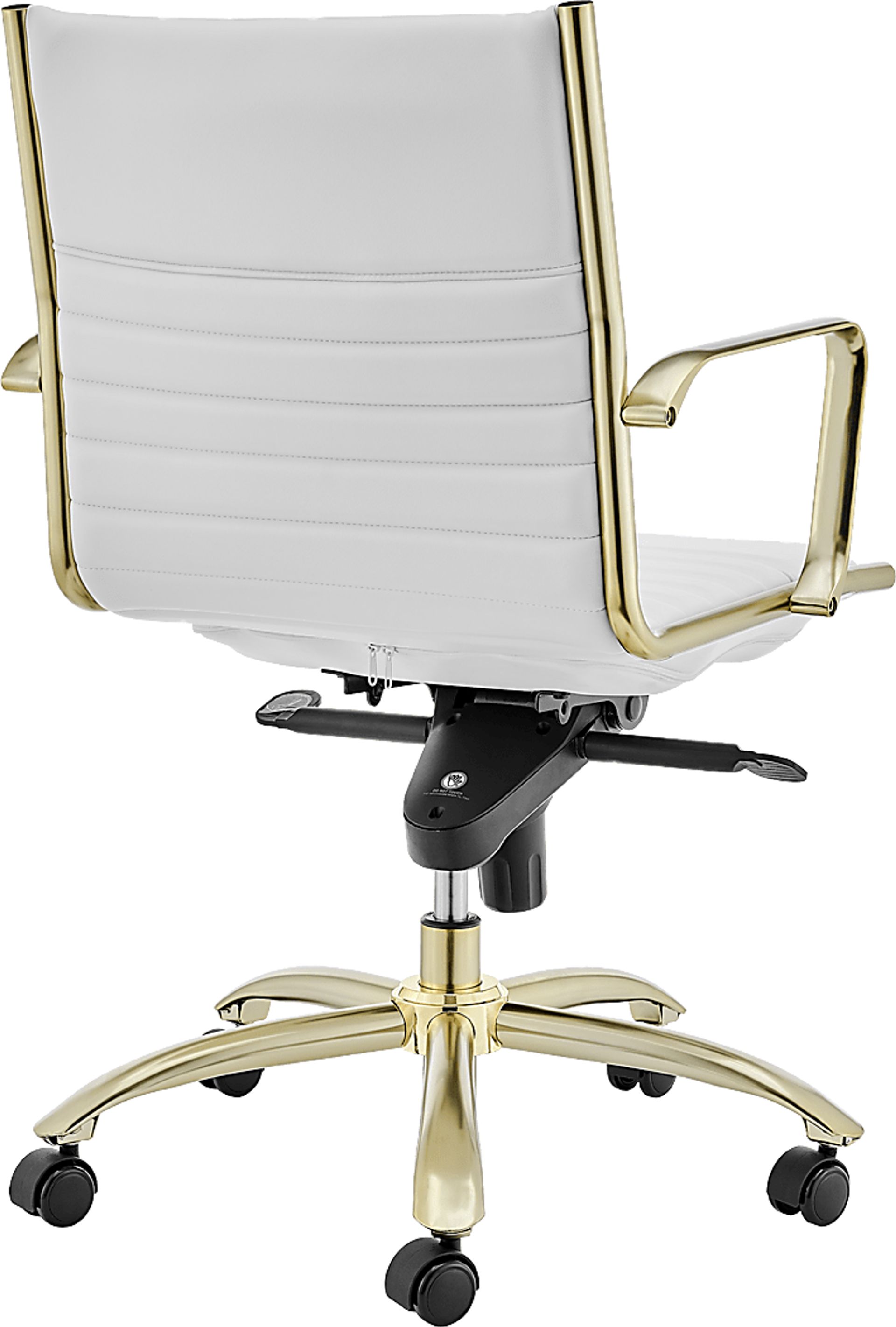 Domivara White Low Office Chair - Image 6