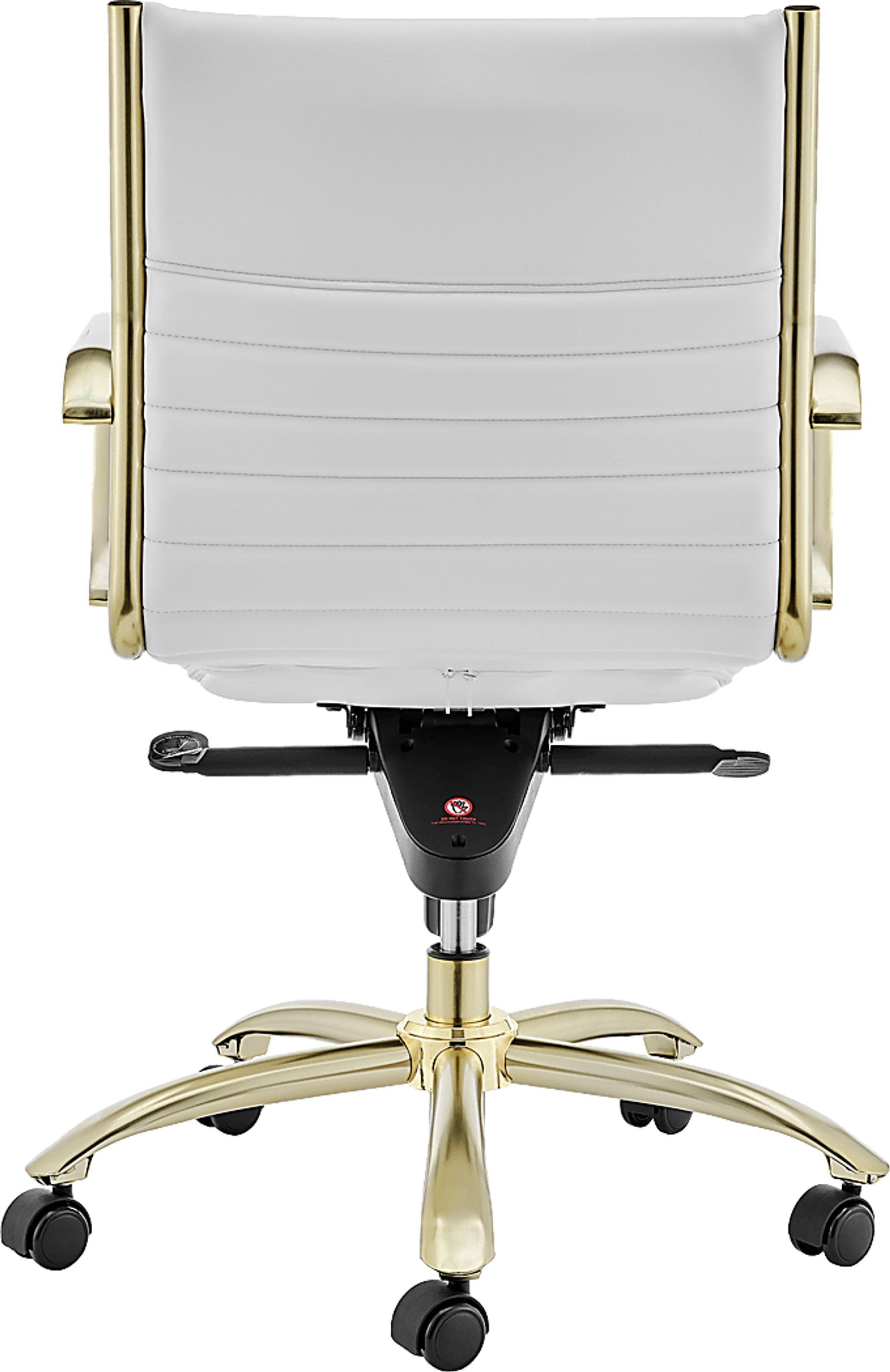 Domivara White Low Office Chair - Image 7