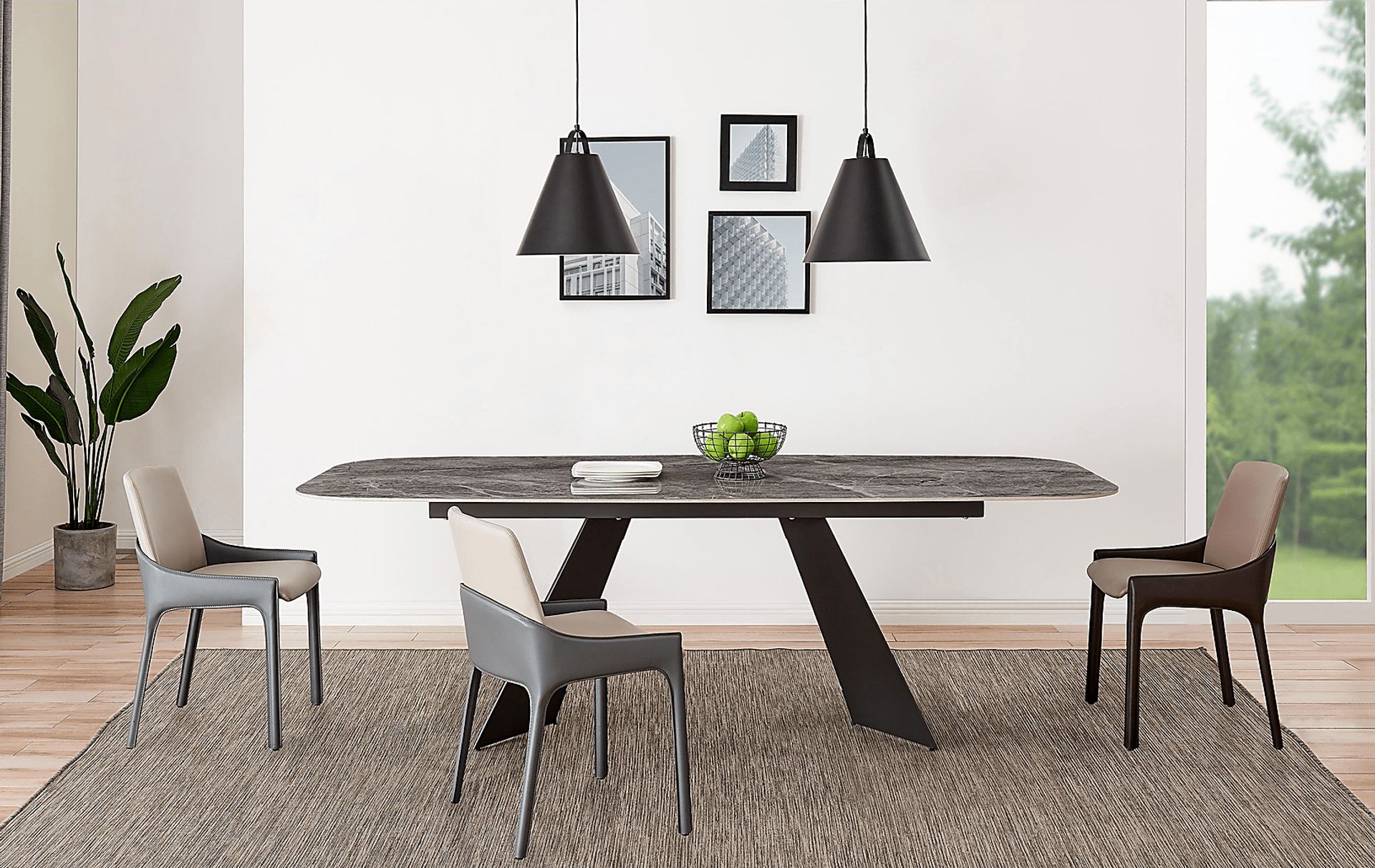 Dommert Light Gray Dining Chair, Set of 2 - Image 3