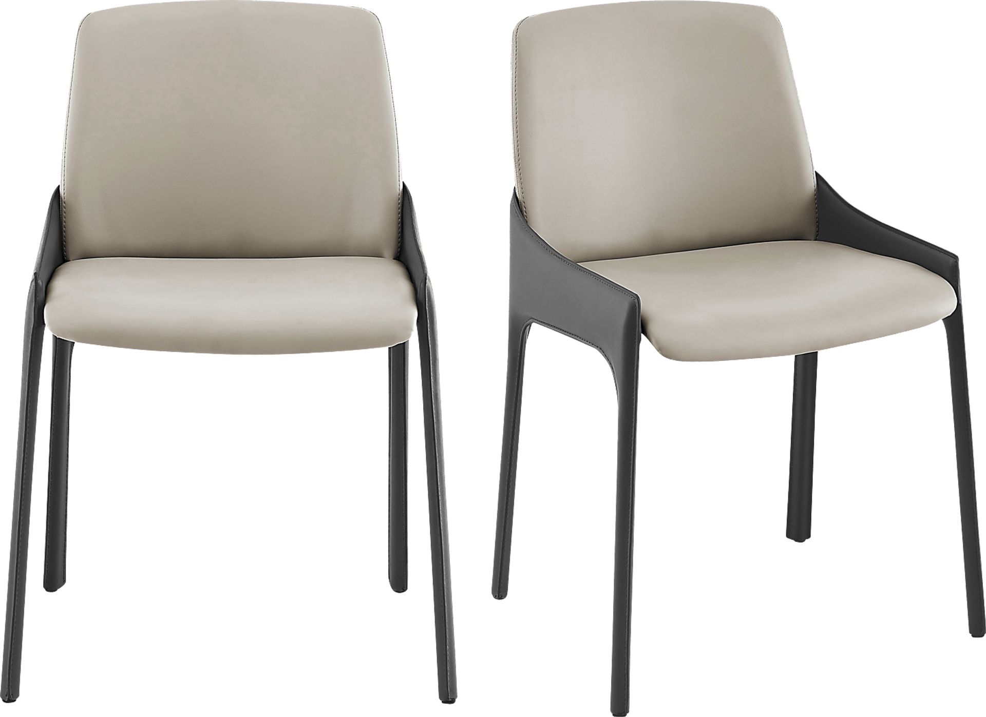 Dommert Light Gray Dining Chair, Set of 2 - Image 1