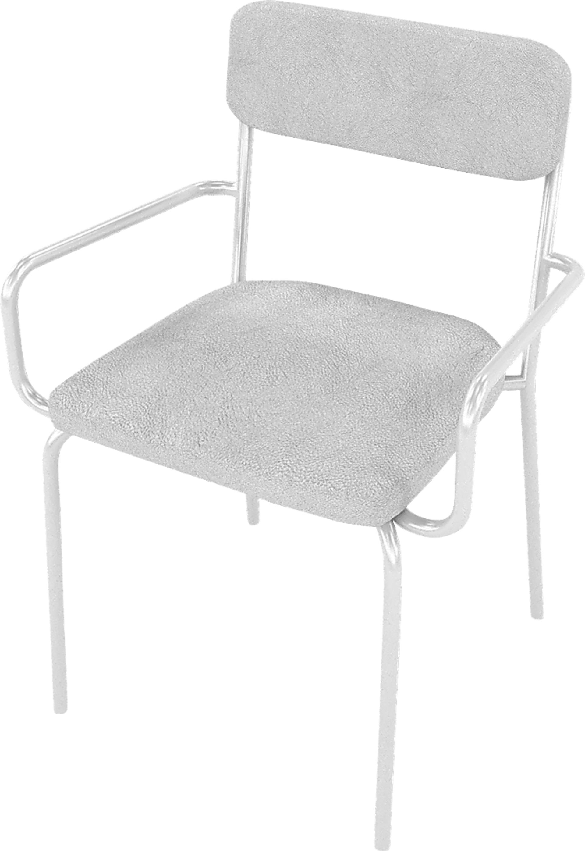 Donateil White Arm Chair - Image 4