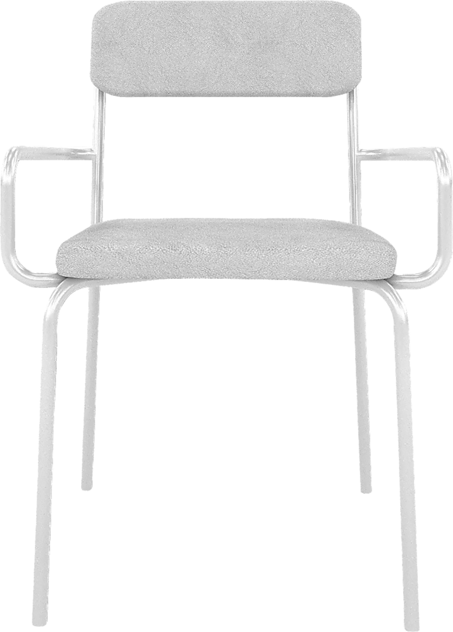 Donateil White Arm Chair - Image 5