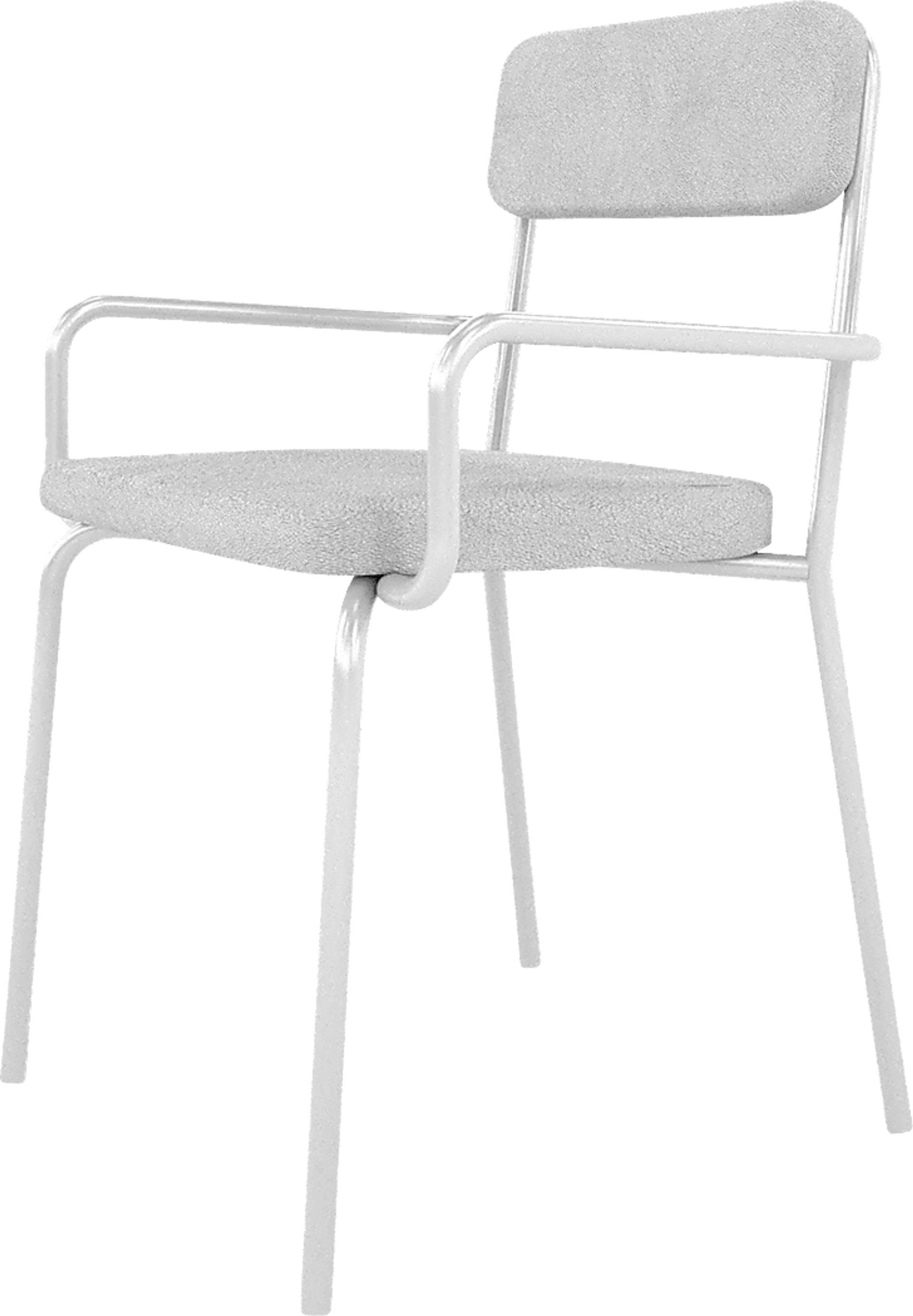 Donateil White Arm Chair - Image 1