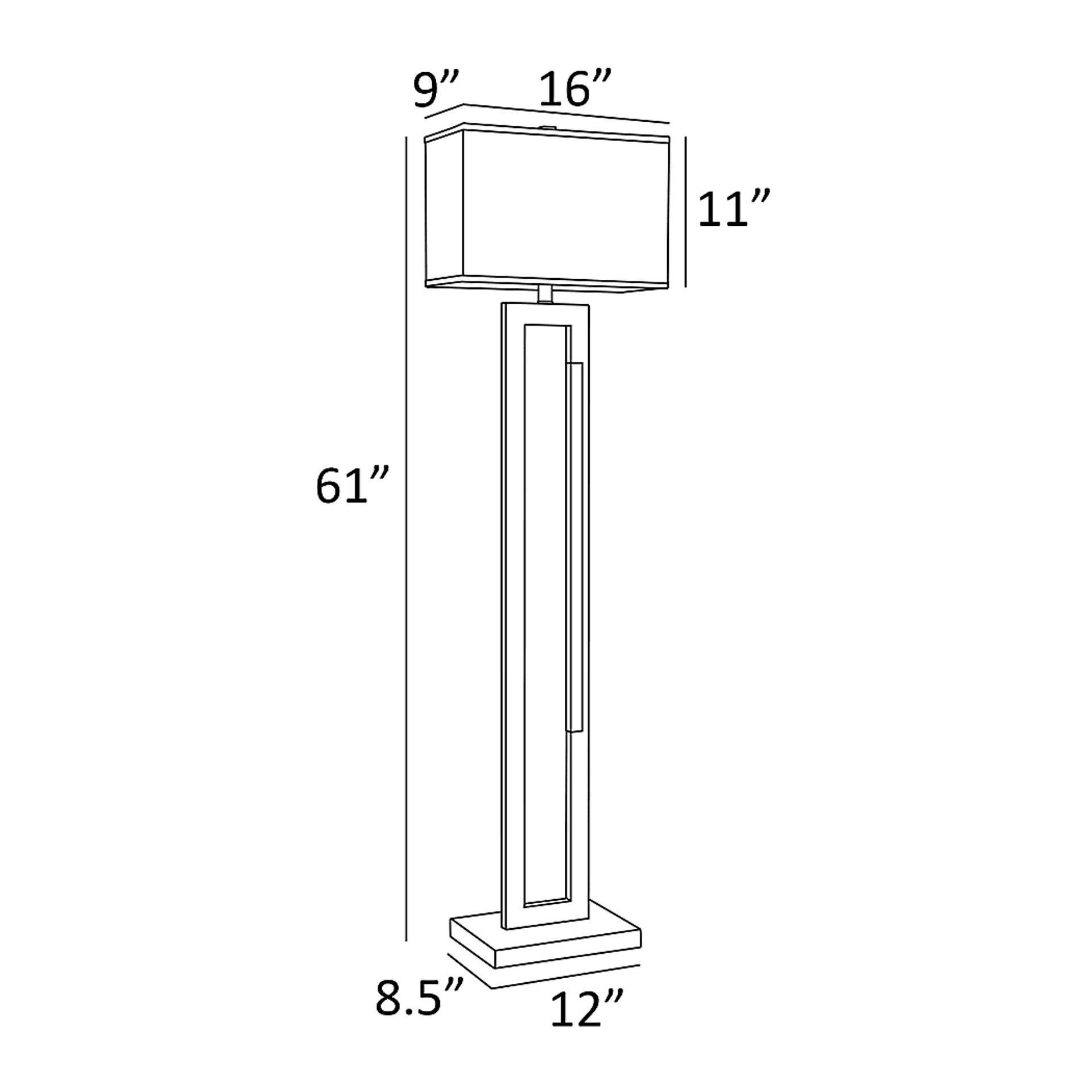Donatello Way Gold Floor Lamp - Image 3