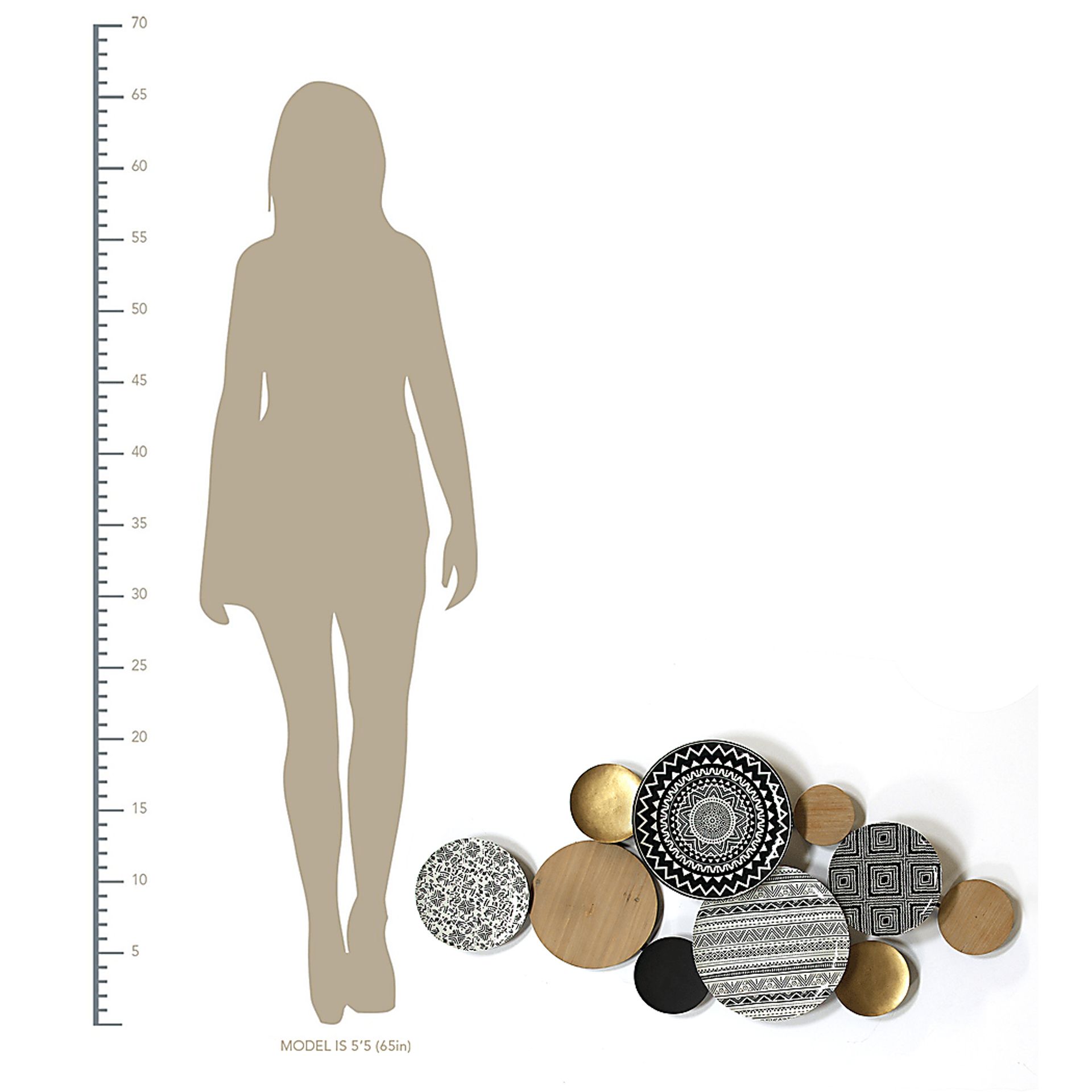 Donecia Brown Wall Decor - Image 2