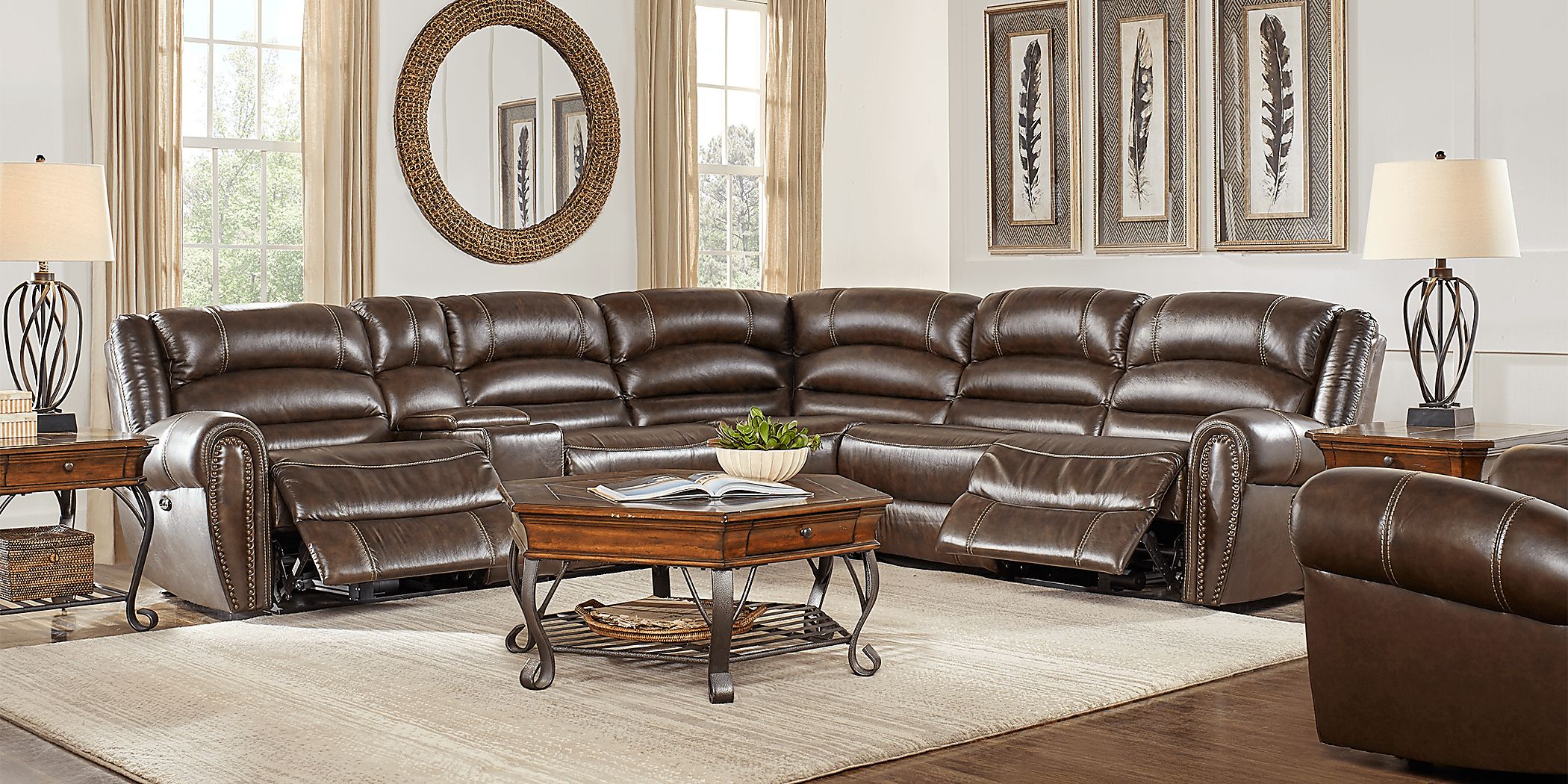 Rooms to go leather shop sectional sofas