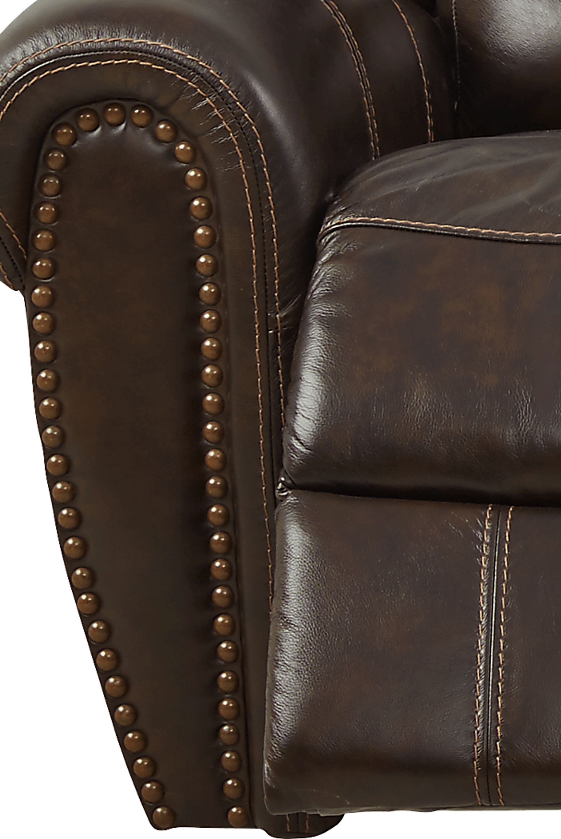 Donelle Brown Leather Power Reclining Sofa - Image 3