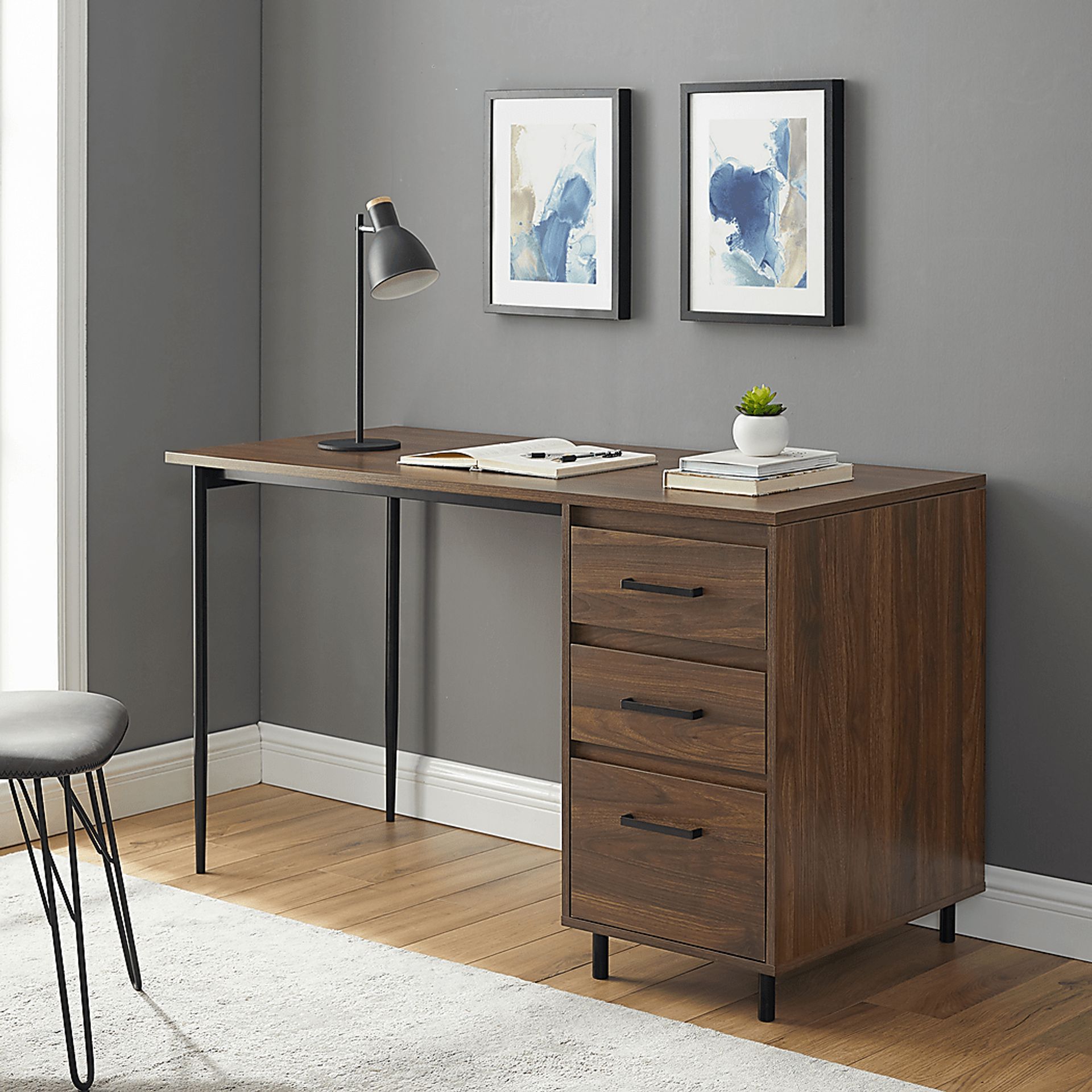 Donington Brown Desk - Image 4