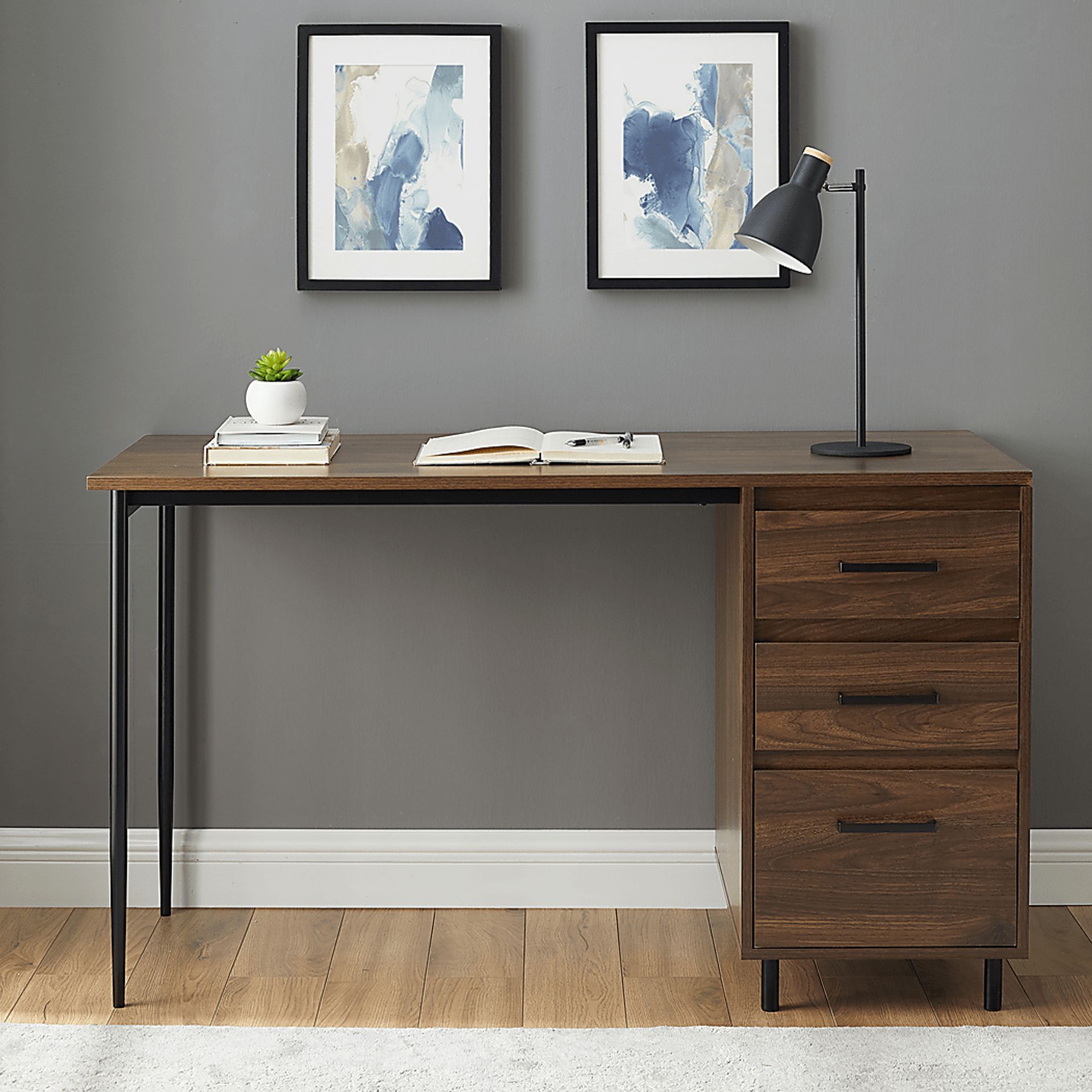 Donington Brown Desk - Image 5