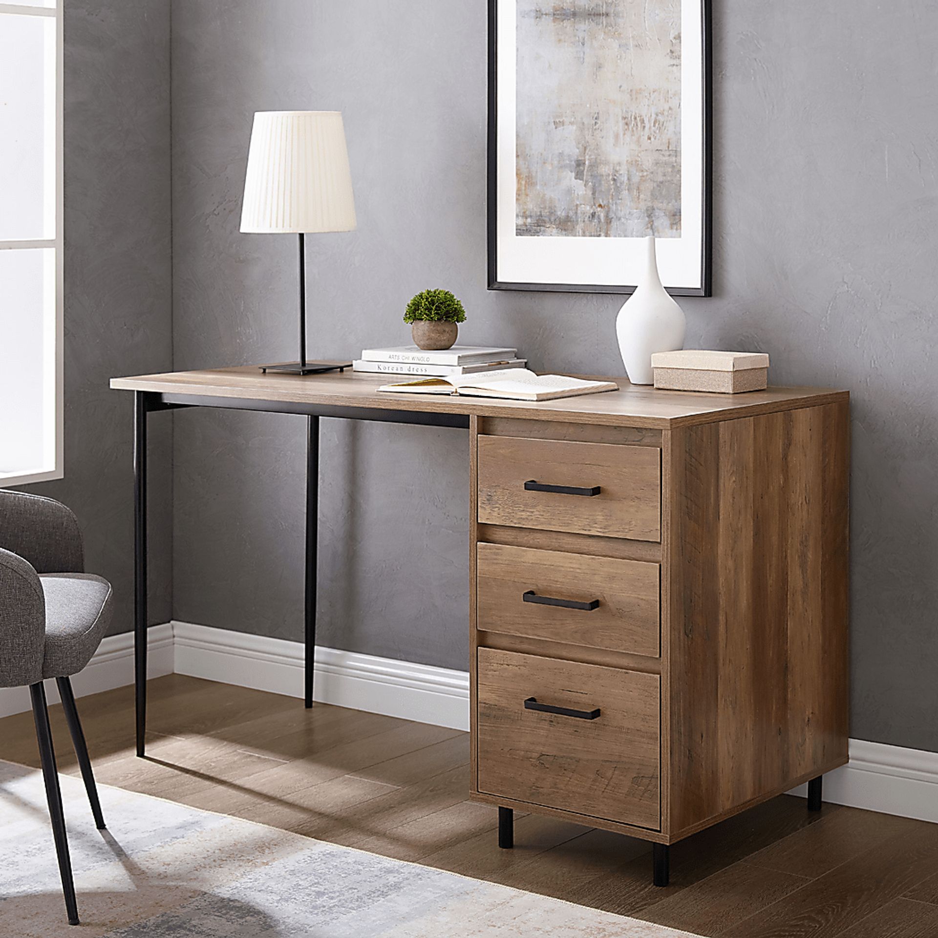 Donington Brown Desk - Image 4