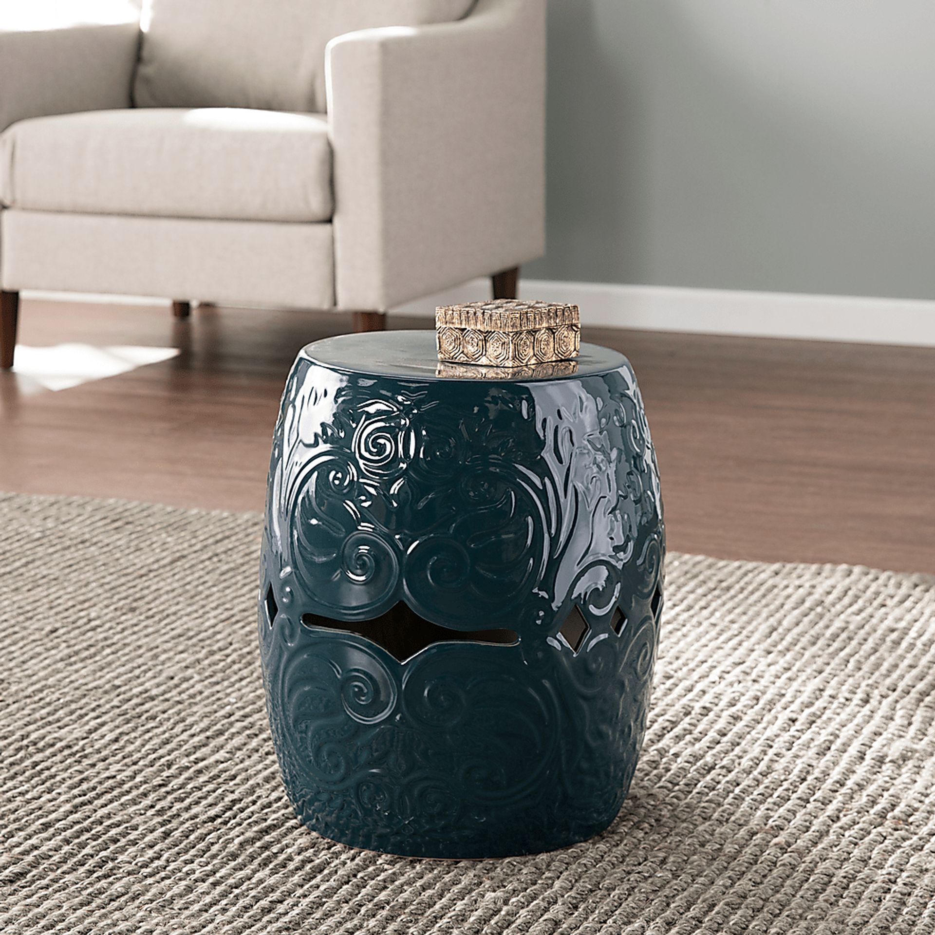 Donleigh Blue Accent Table - Image 3