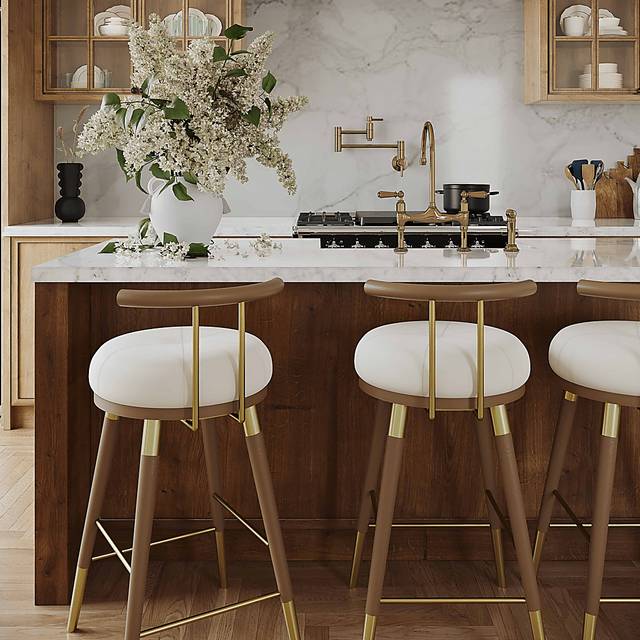 Donnalin Brown Counter Stool - Thumbnail - Image 2