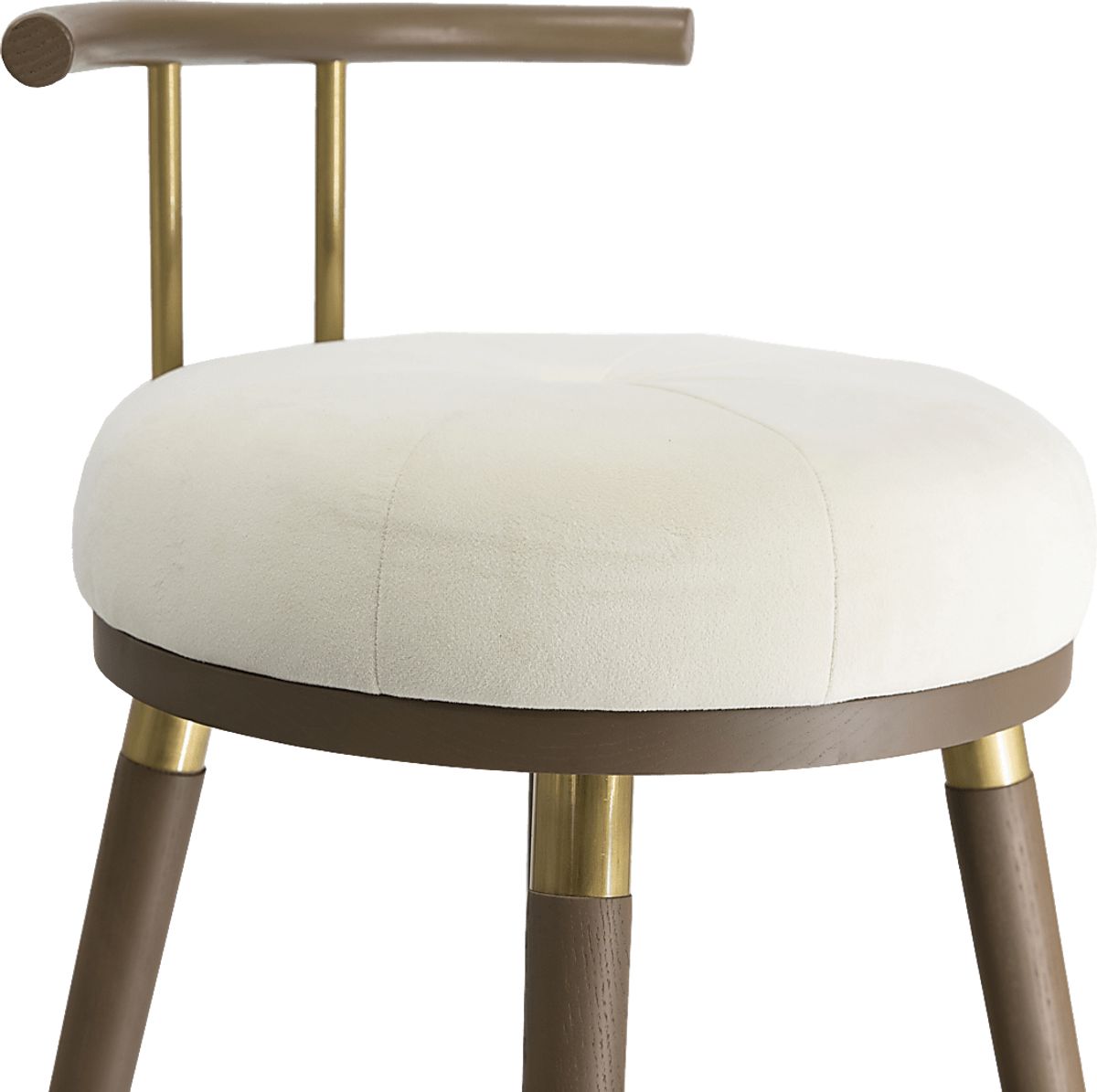 Donnalin Brown Polyester Fabric Counter Stool | Rooms to Go