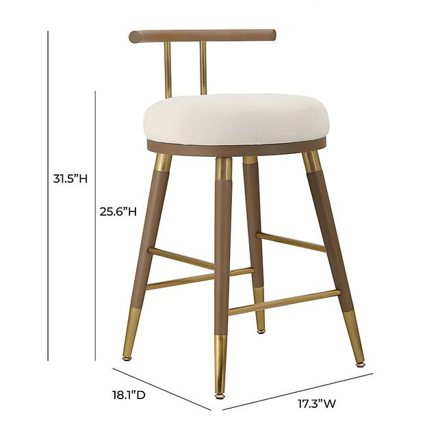 Donnalin Brown Counter Stool - Thumbnail - Image 6