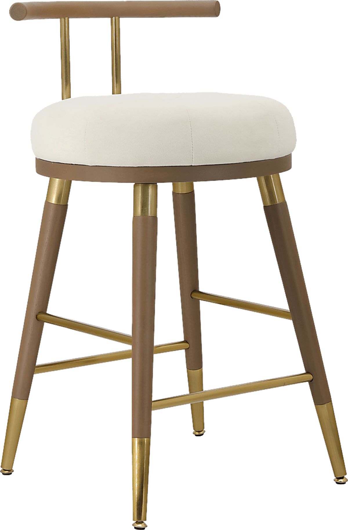 Donnalin Brown Polyester Fabric Counter Stool | Rooms to Go