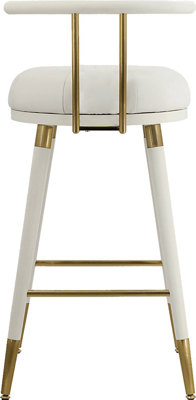 Donnalin White Counter Stool - Thumbnail - Image 4