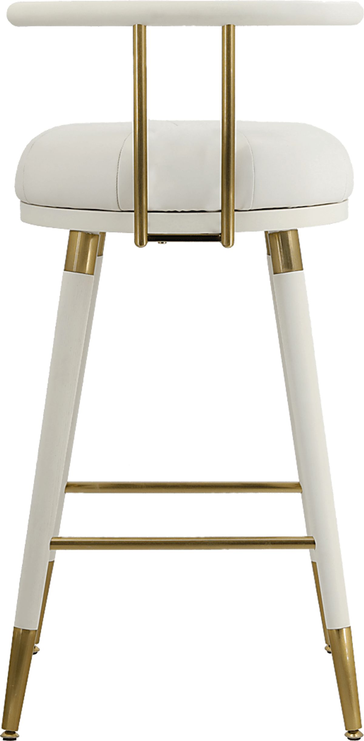 Donnalin White Polyurethane Fabric Counter Stool | Rooms to Go