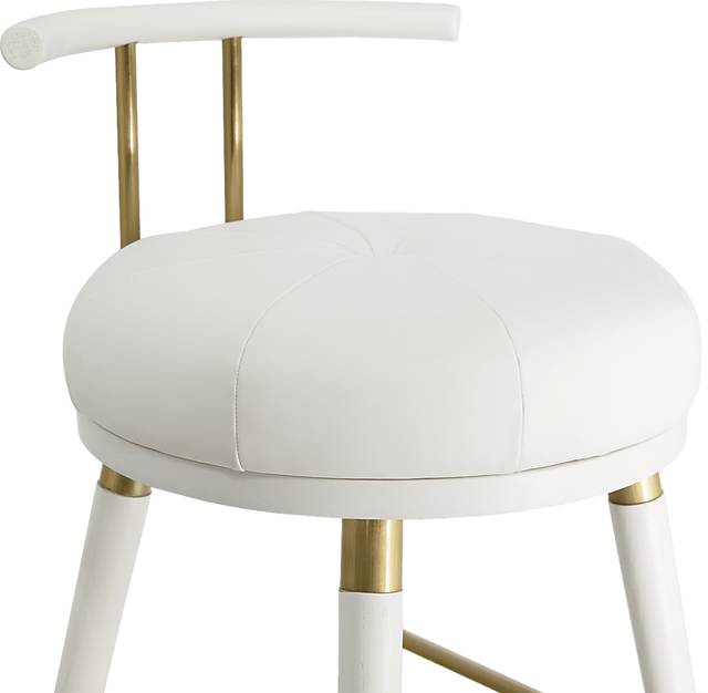 Donnalin White Counter Stool - Thumbnail - Image 5