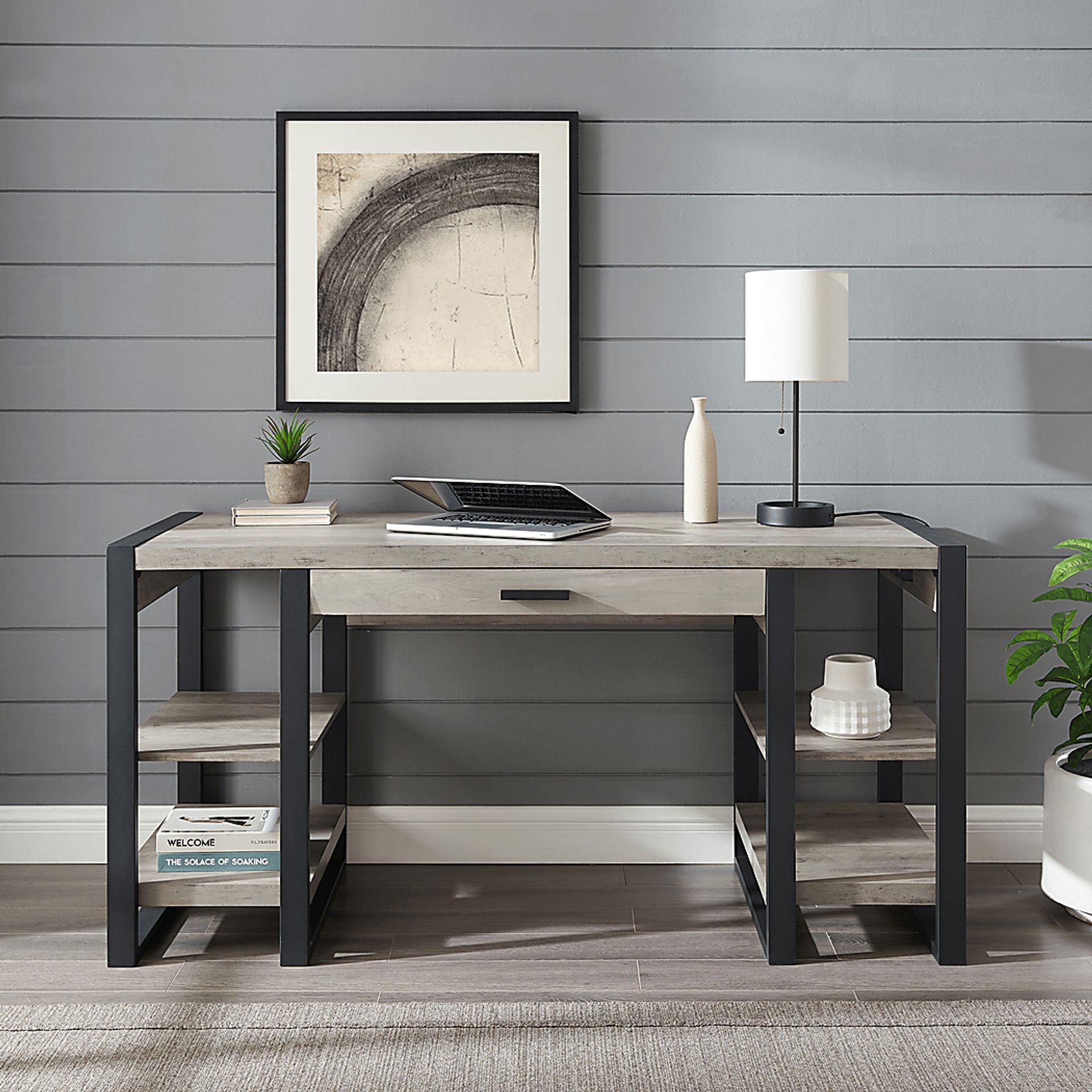 Donnefield Gray Desk - Image 5