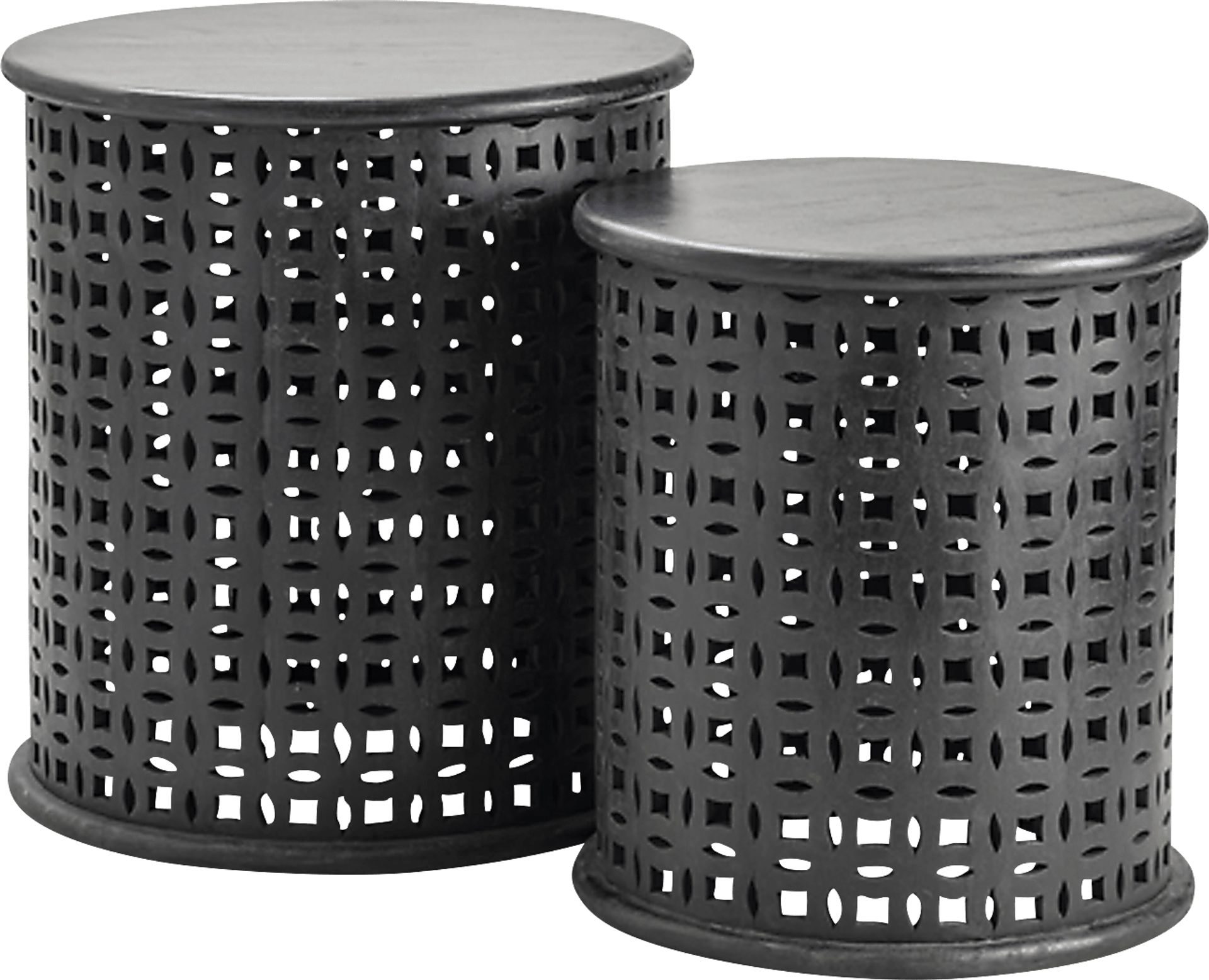 Donnegan Black End Table, Set of 2 - Image 1