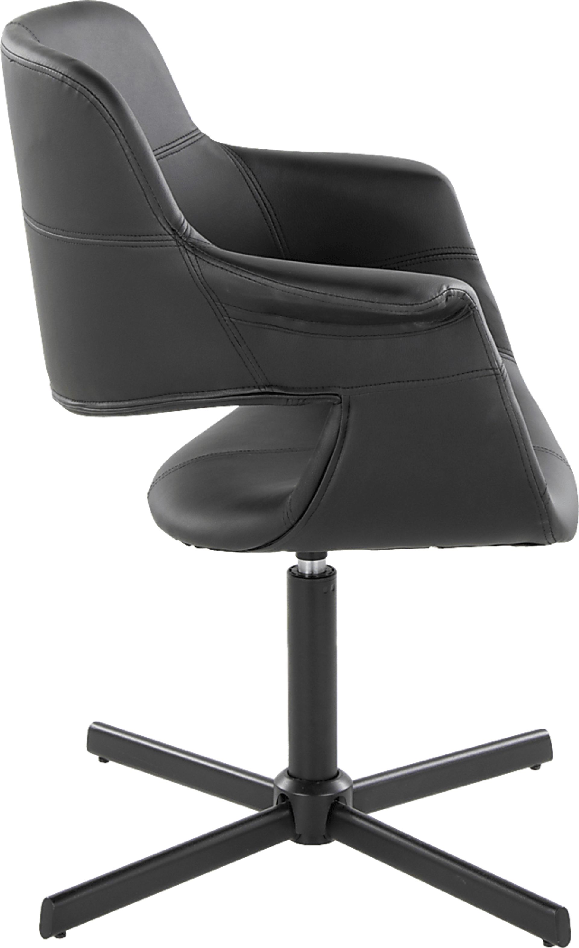 Donneita Black Swivel Accent Chair - Image 3