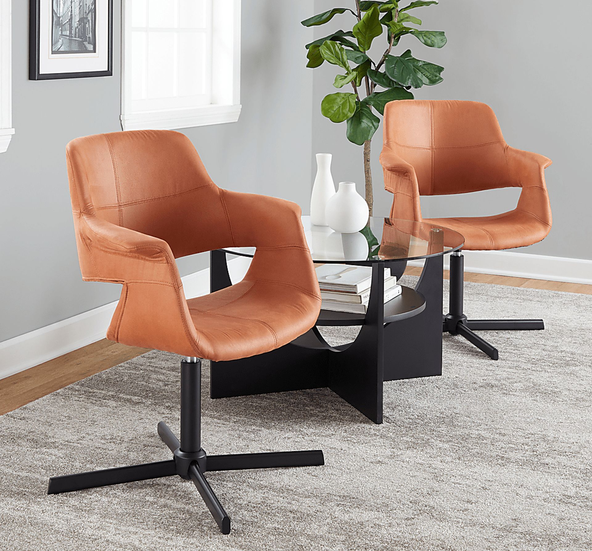 Donneita Brown Swivel Accent Chair - Image 8