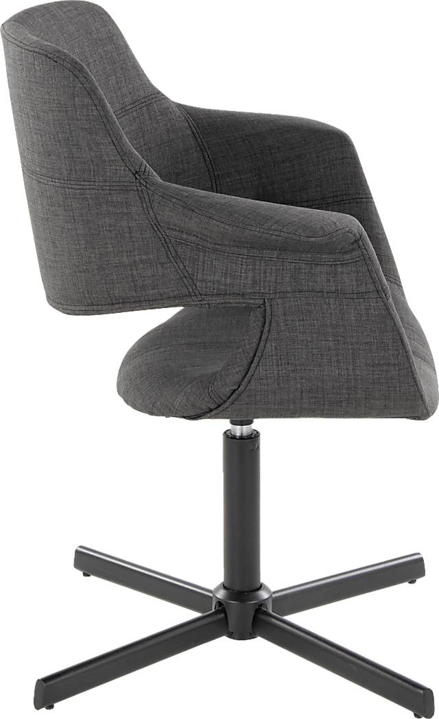 Donneita Charcoal Swivel Accent Chair - Thumbnail - Image 3