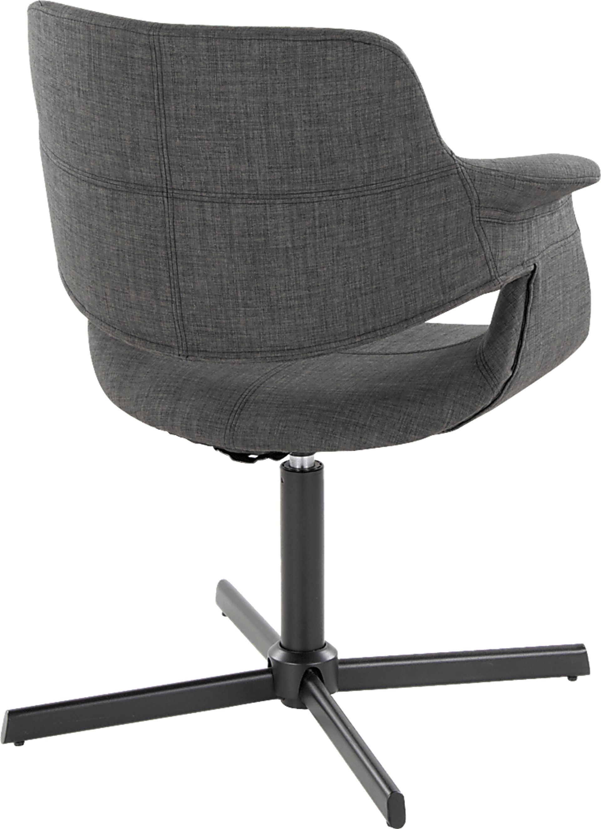 Donneita Charcoal Swivel Accent Chair - Image 4
