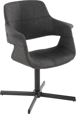 Donneita Charcoal Swivel Accent Chair