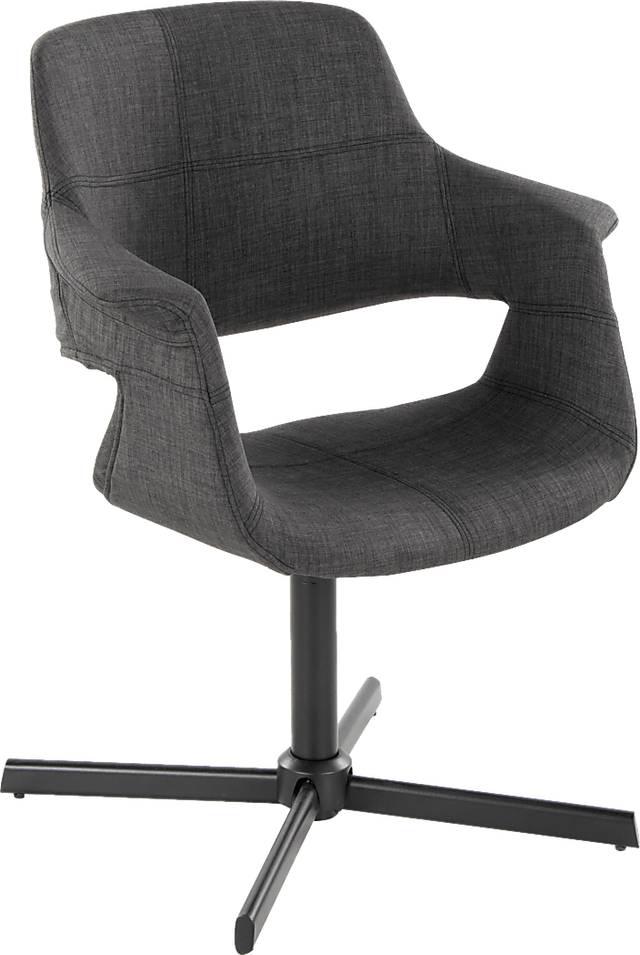 Donneita Charcoal Swivel Accent Chair - Thumbnail - Image 1