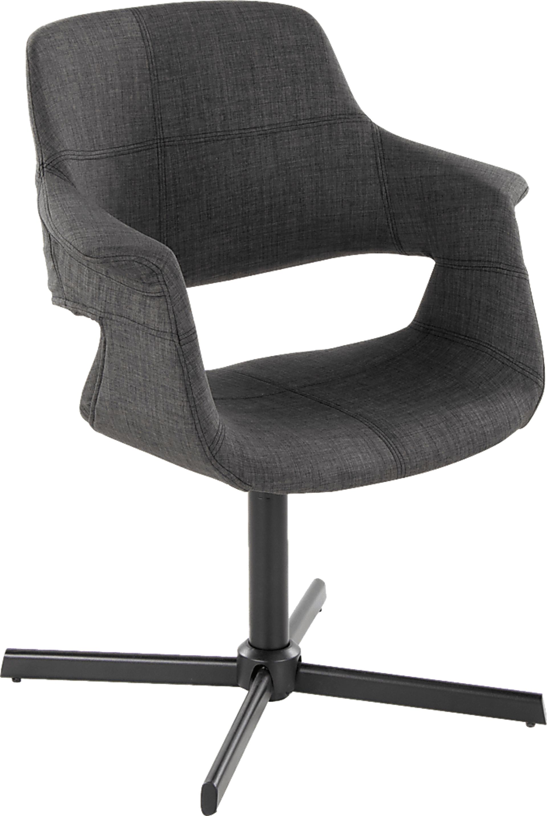 Donneita Charcoal Swivel Accent Chair - Image 1