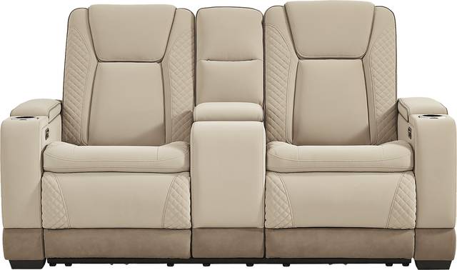Donovan Park Beige 5 Pc Dual Power Reclining Living Room - Thumbnail - Image 14