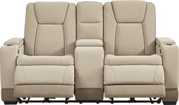 dual power console loveseat