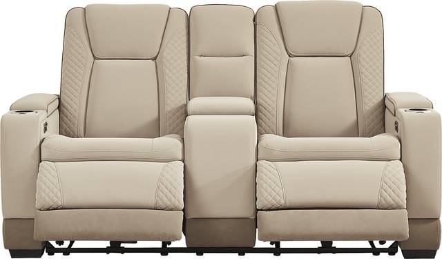 Donovan Park Beige 5 Pc Dual Power Reclining Living Room - Thumbnail - Image 13