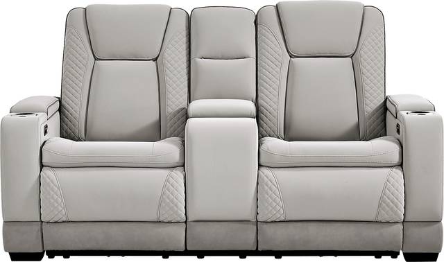 Donovan Park Gray 5 Pc Dual Power Reclining Living Room - Thumbnail - Image 14