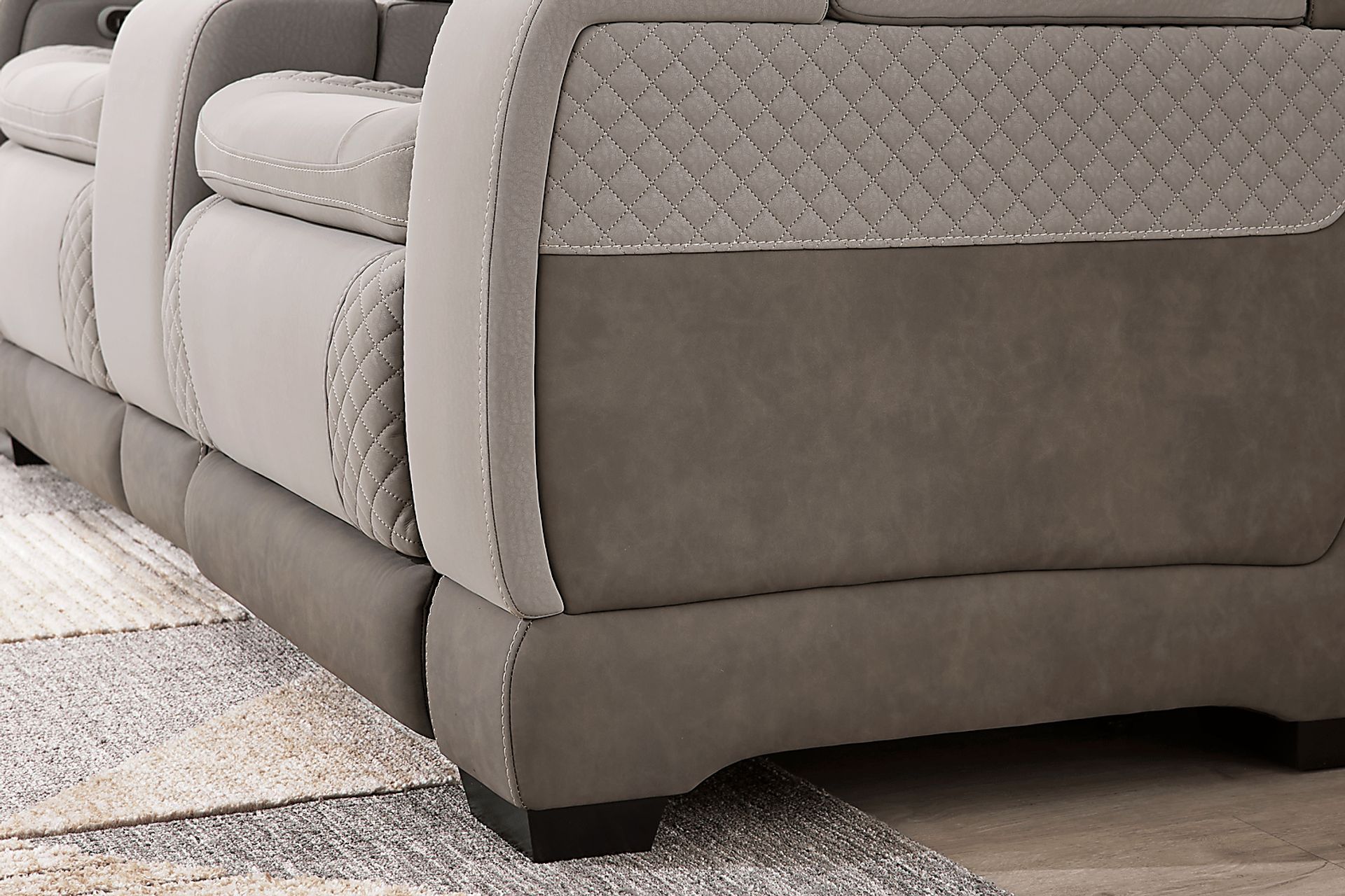 Donovan Park Gray 5 Pc Dual Power Reclining Living Room - Image 17