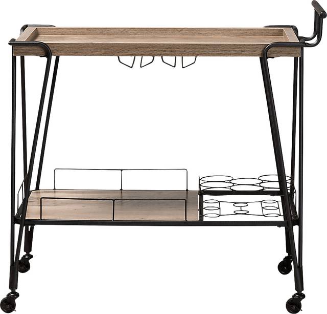 Donset Brown Kitchen Cart - Thumbnail - Image 2