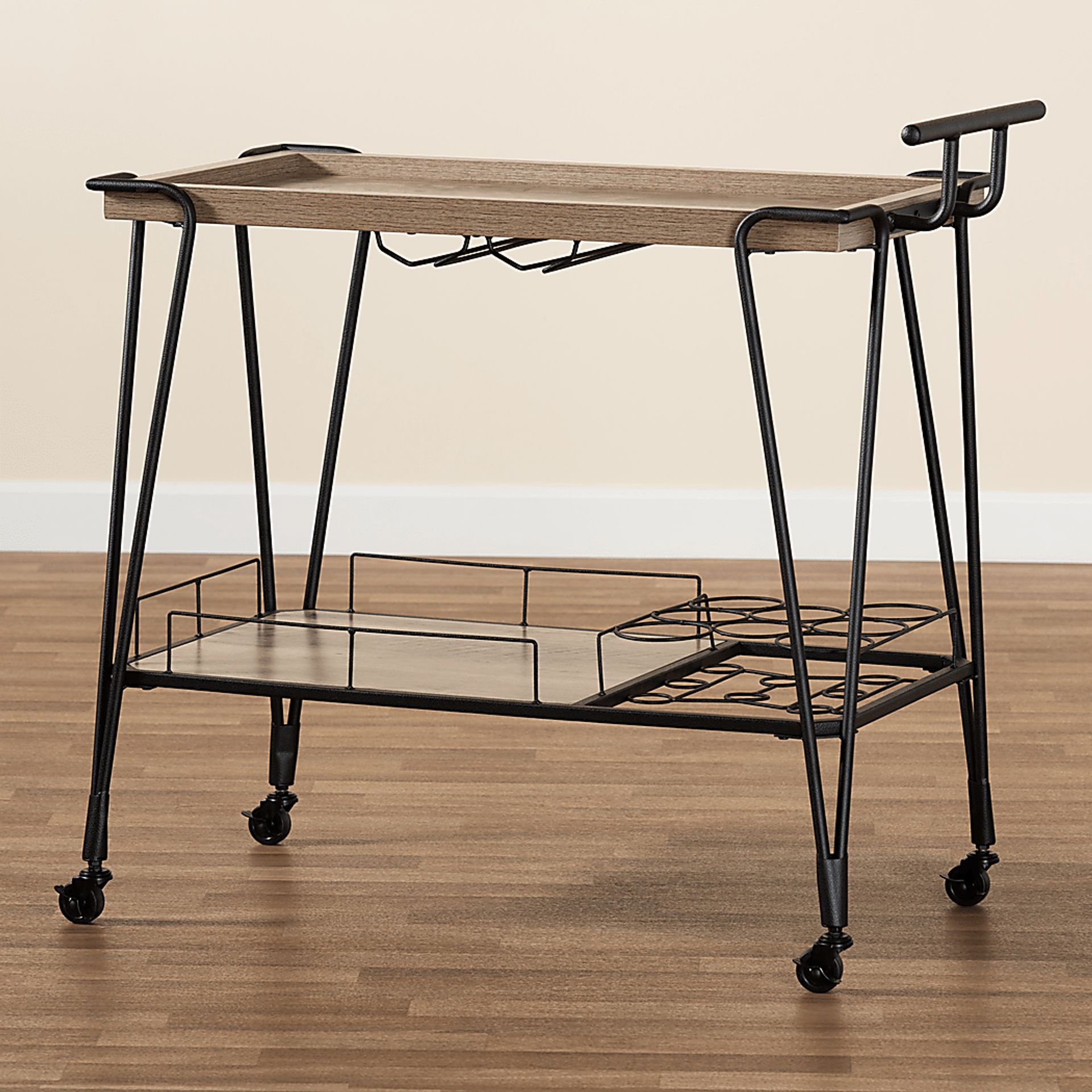 Donset Brown Kitchen Cart - Image 8