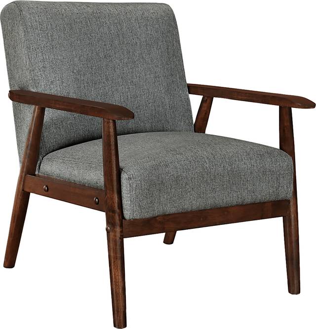 Donvick Gray Accent Chair - Thumbnail - Image 1