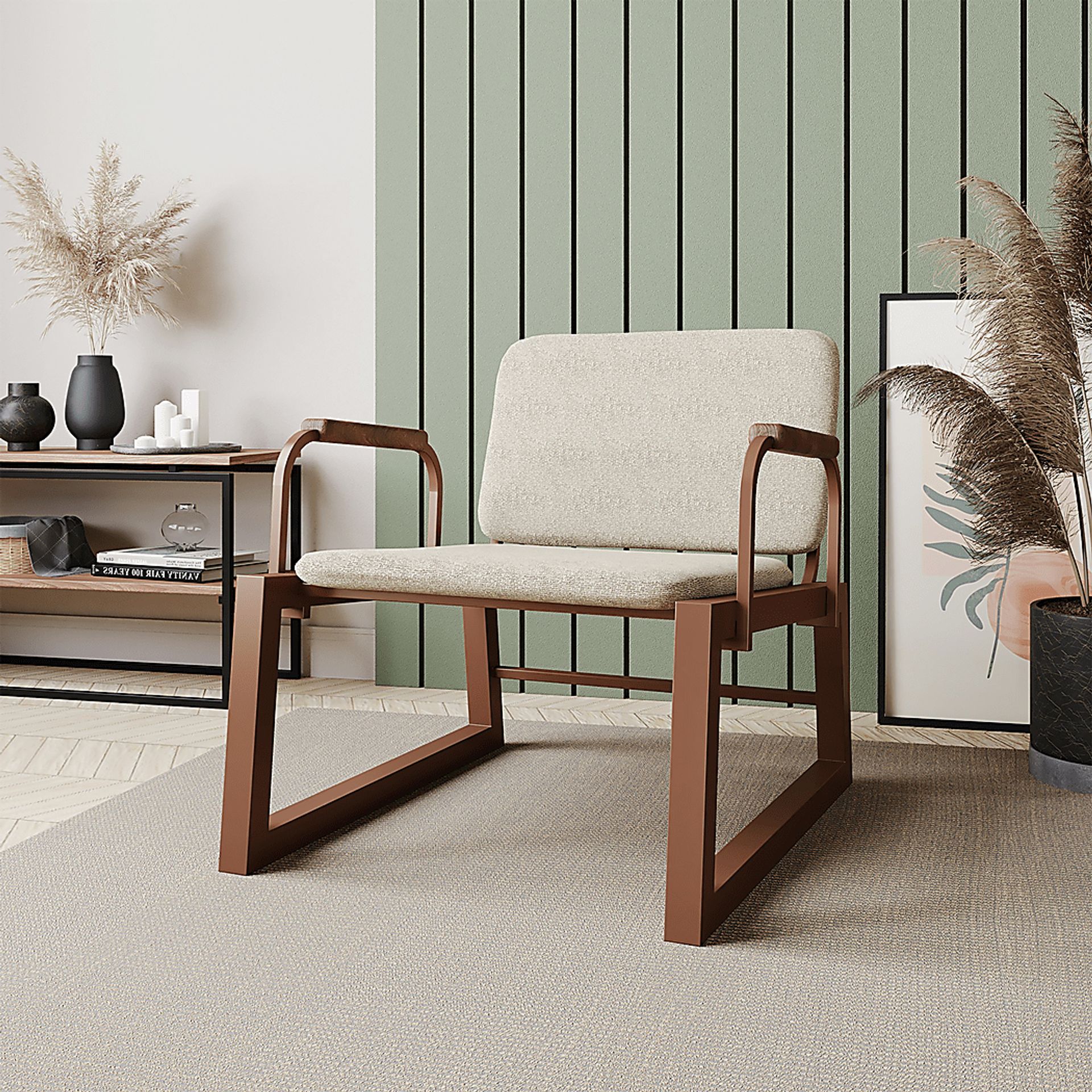 Doolan Beige Accent Chair - Image 2