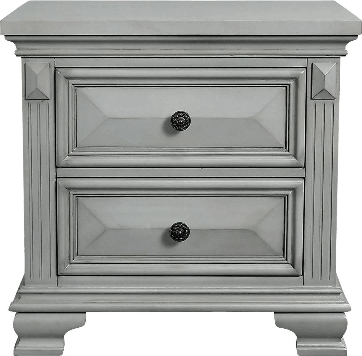 Dooryard Gray Nightstand | Rooms to Go