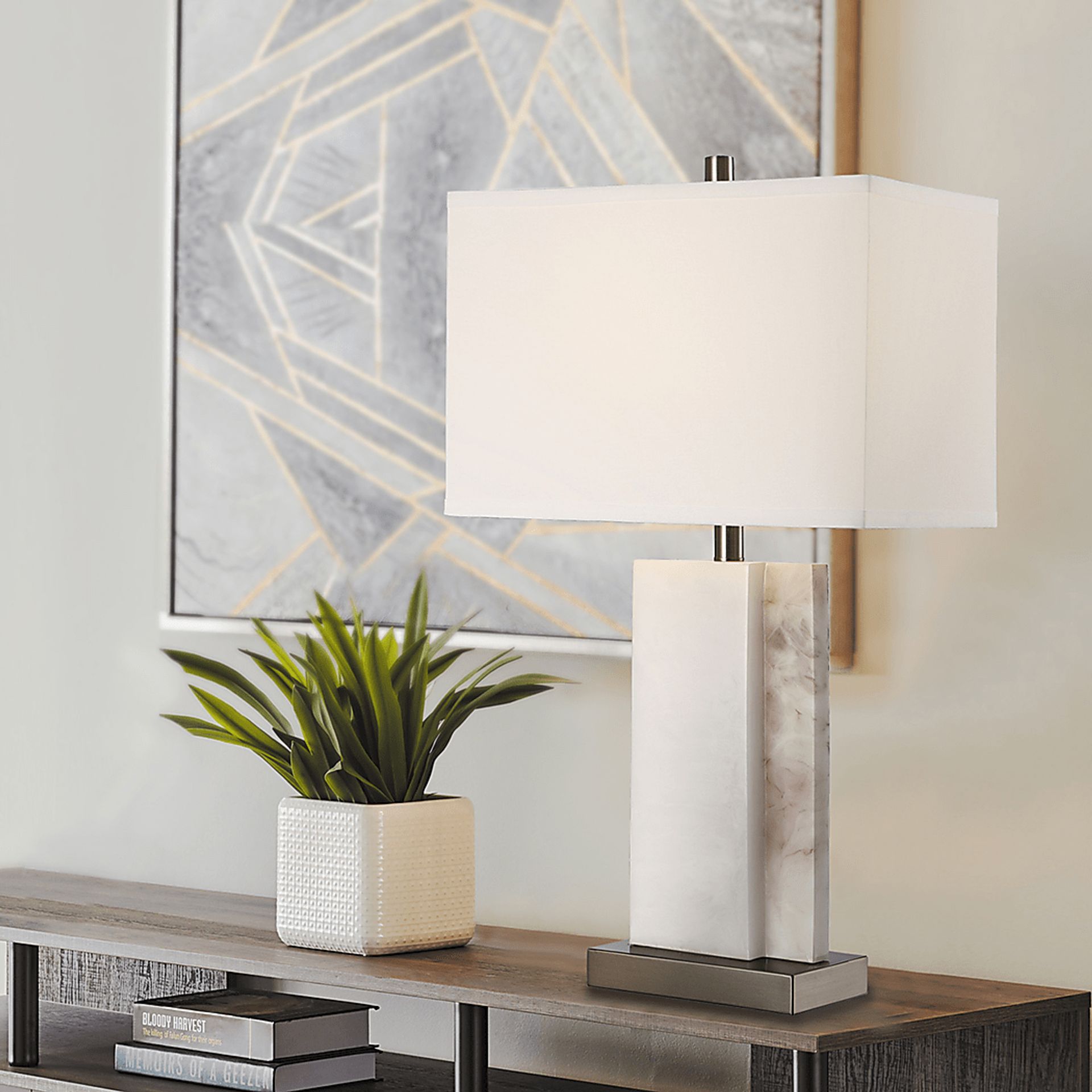 Doosey Lane White Table Lamp - Image 3