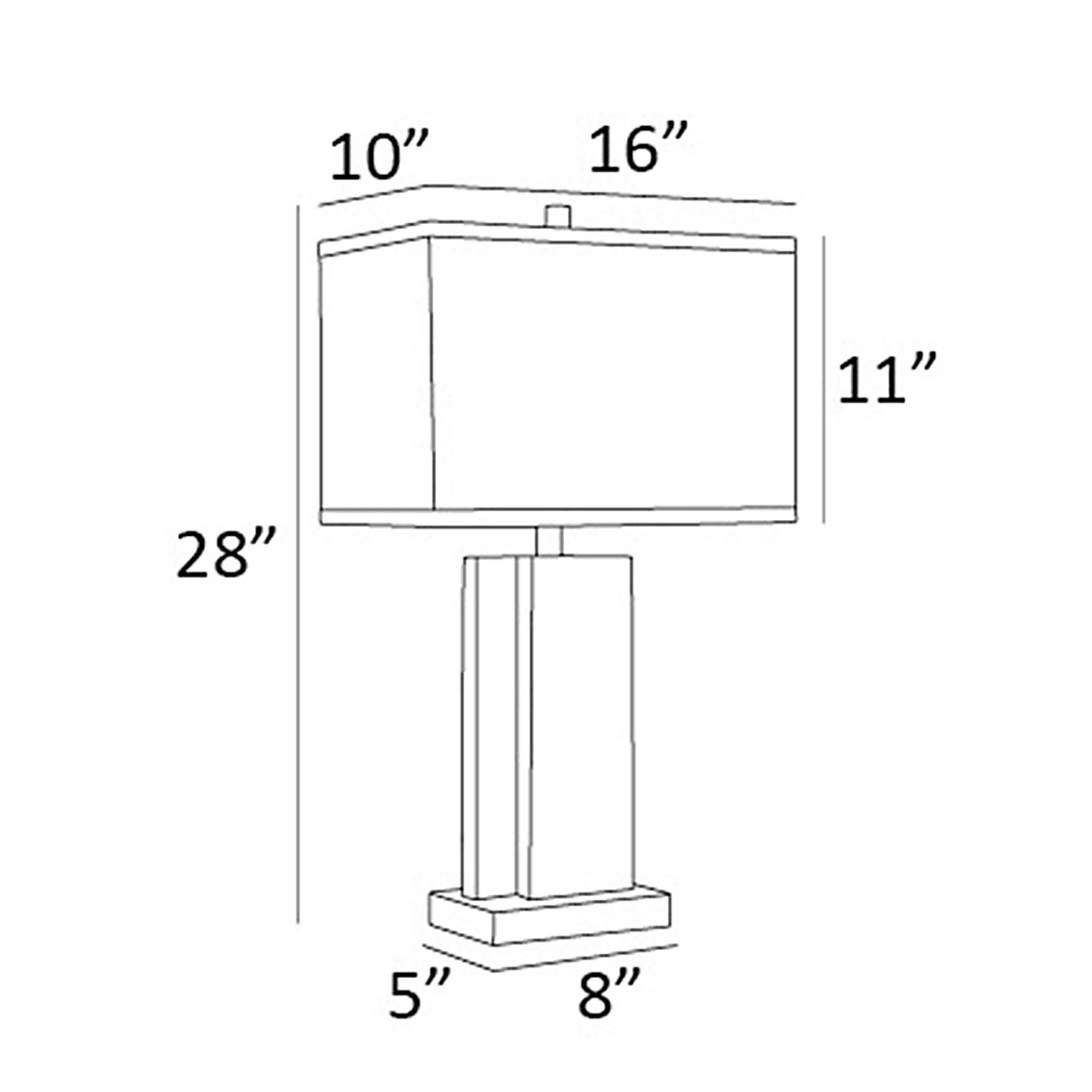 Doosey Lane White Table Lamp - Image 4