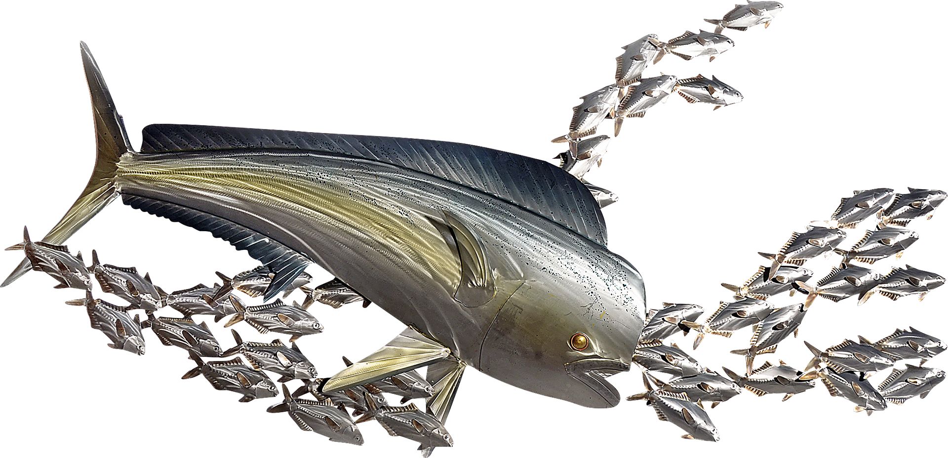 Dorado Bay Silver Outdoor Artwork - Image 1