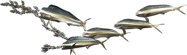 Dorado Sea Silver Outdoor Artwork - Thumbnail - Image 1