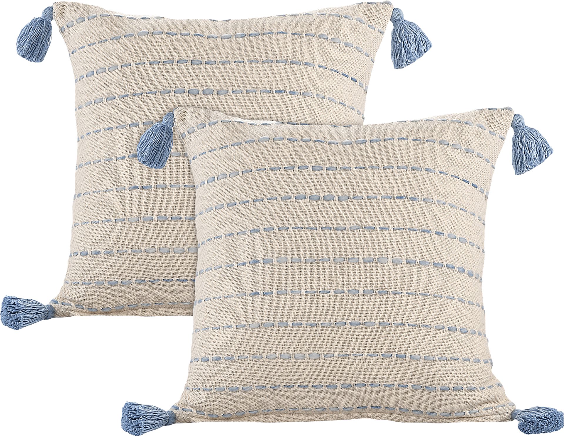 Dorath Blue Pillow, Set of 2 - Image 1