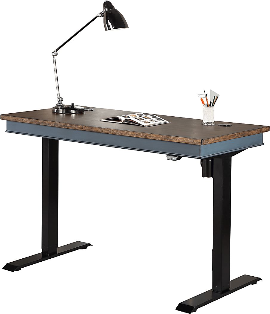 Dorcas Blue Desk - Thumbnail 2