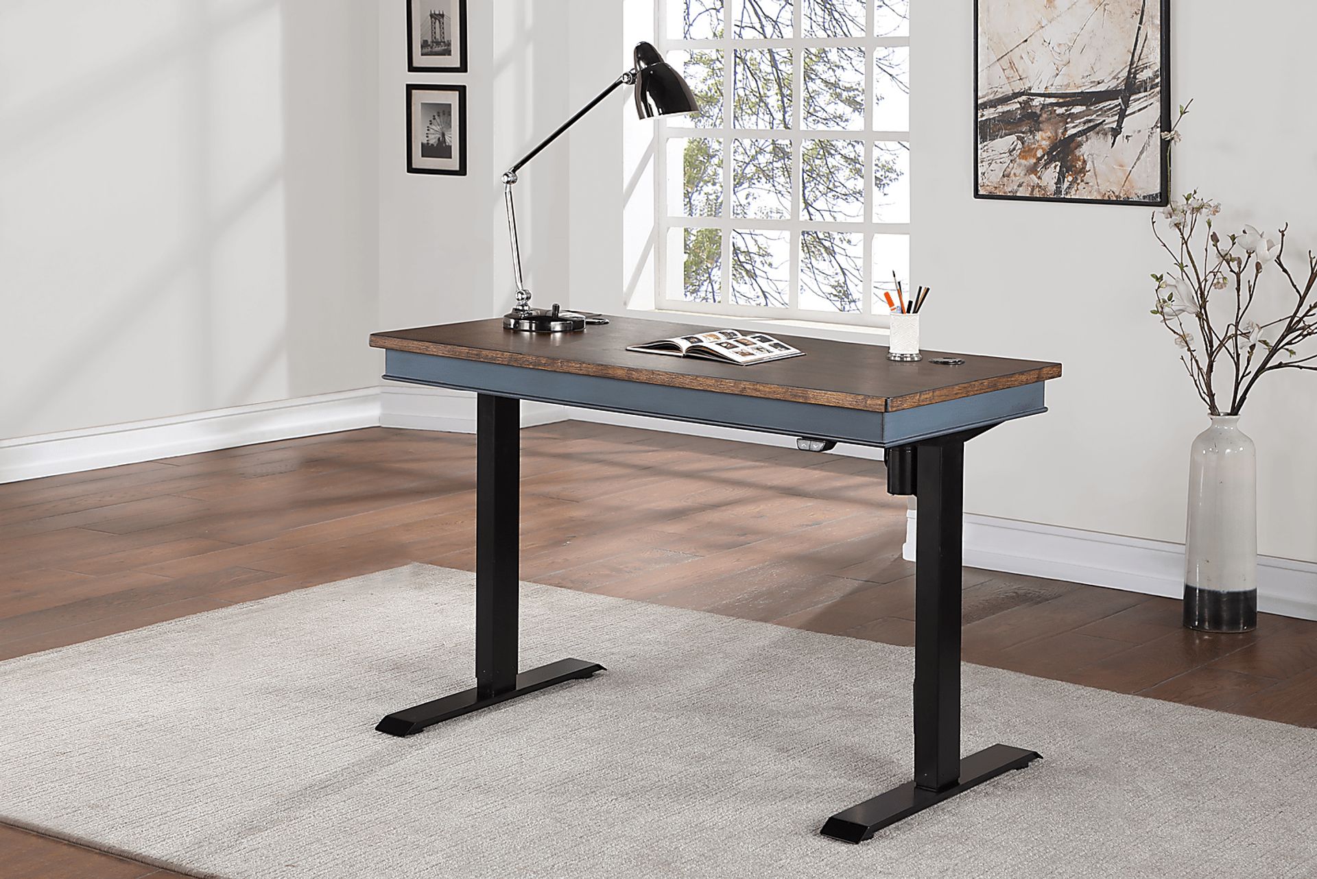 Dorcas Blue Desk - Image 8