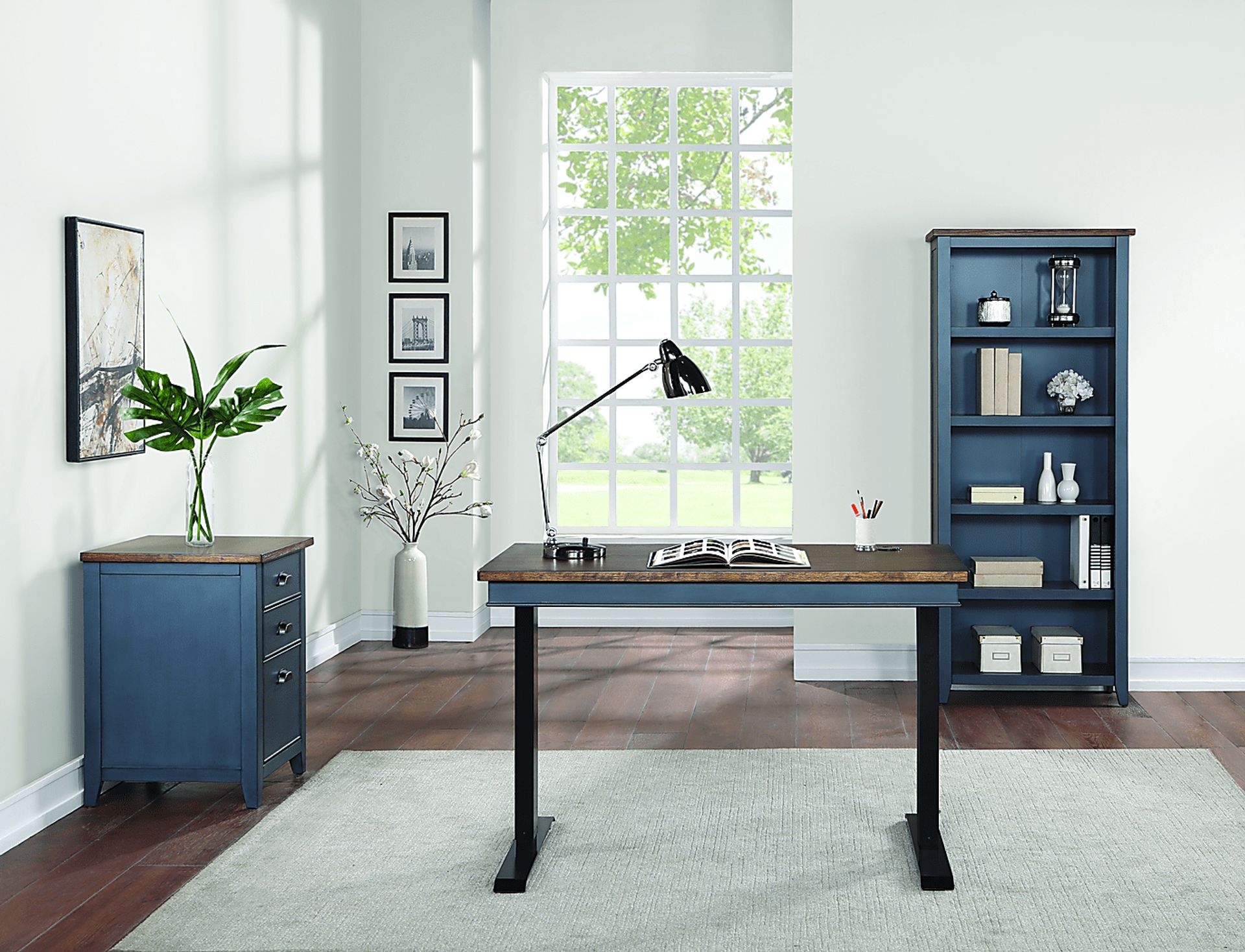 Dorcas Blue Desk - Image 9